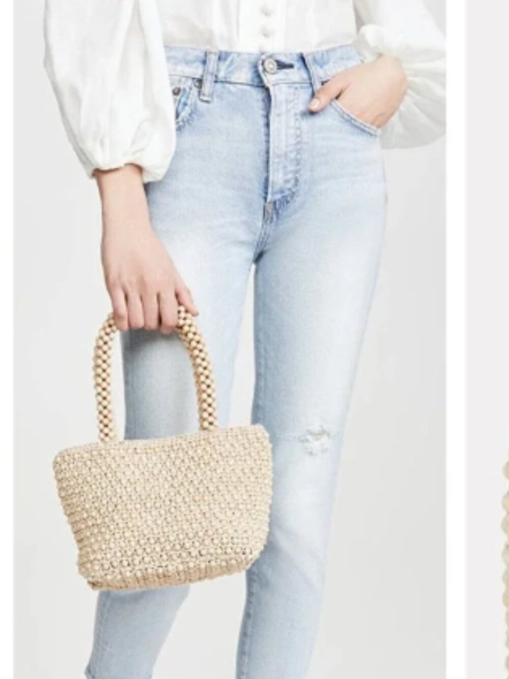 LOEFFLER RANDALL Mina Mini Beaded Tote Bag - $295. - Picture 5 of 15